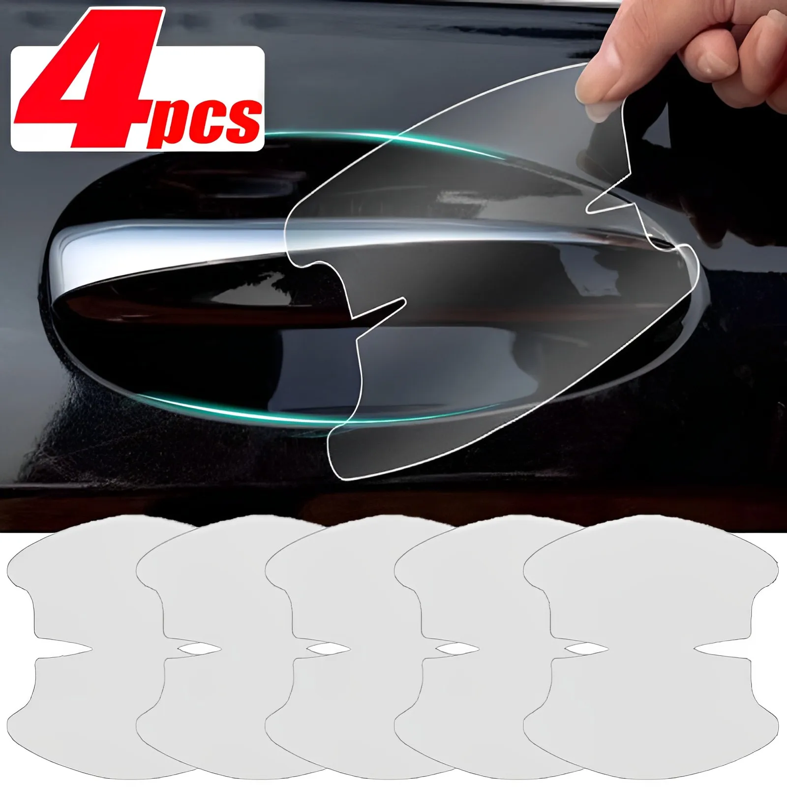 

Car Door Bowl Scratch Resistant Sticker Invisible Transparent Sticker Car Door Handle Protection Sticker Car Sticker Accessories