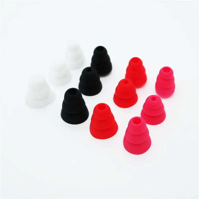 Triple Flange Ear Tips For Sony Earphones Three layers Ear Plugs Earphone Covers 3.8MM Fit For JBL T125 T110 Q100