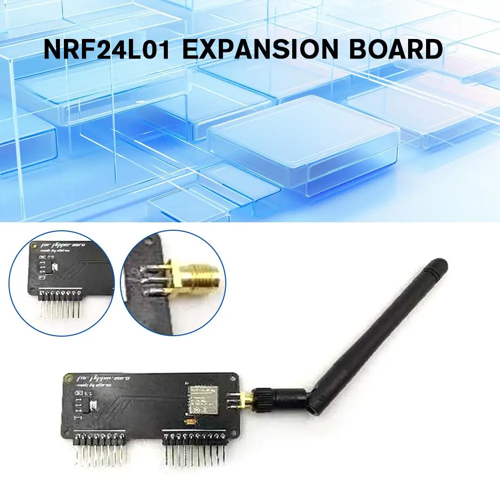 NRF24l01 Expansion Board For flipper zero 2.4Ghz Wireless Antenna Support NRF Sniffer Mousejacker Functions B1Y8