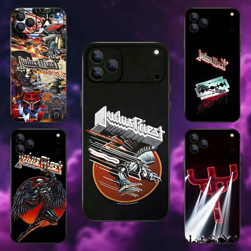 

Rock Band J-Judas P-Priest Phone Case For iPhone 17,16,15,14,13,12,Pro,Max,Plus,E,SE4,Air,Mini Black Soft Box