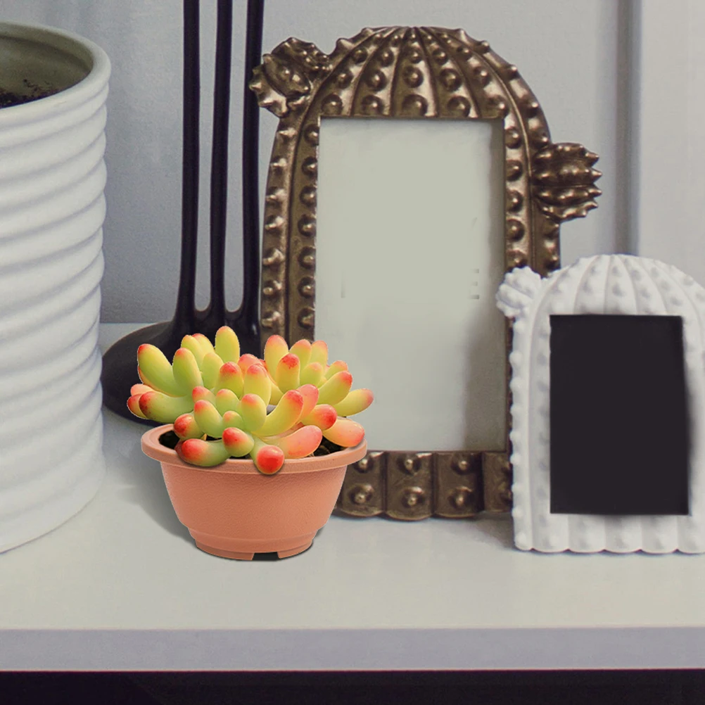 

8 Pcs Planter Pot Plastic Flowerpot Succulent Container Planting Pot Self Watering Garden Seedling Draining Holes