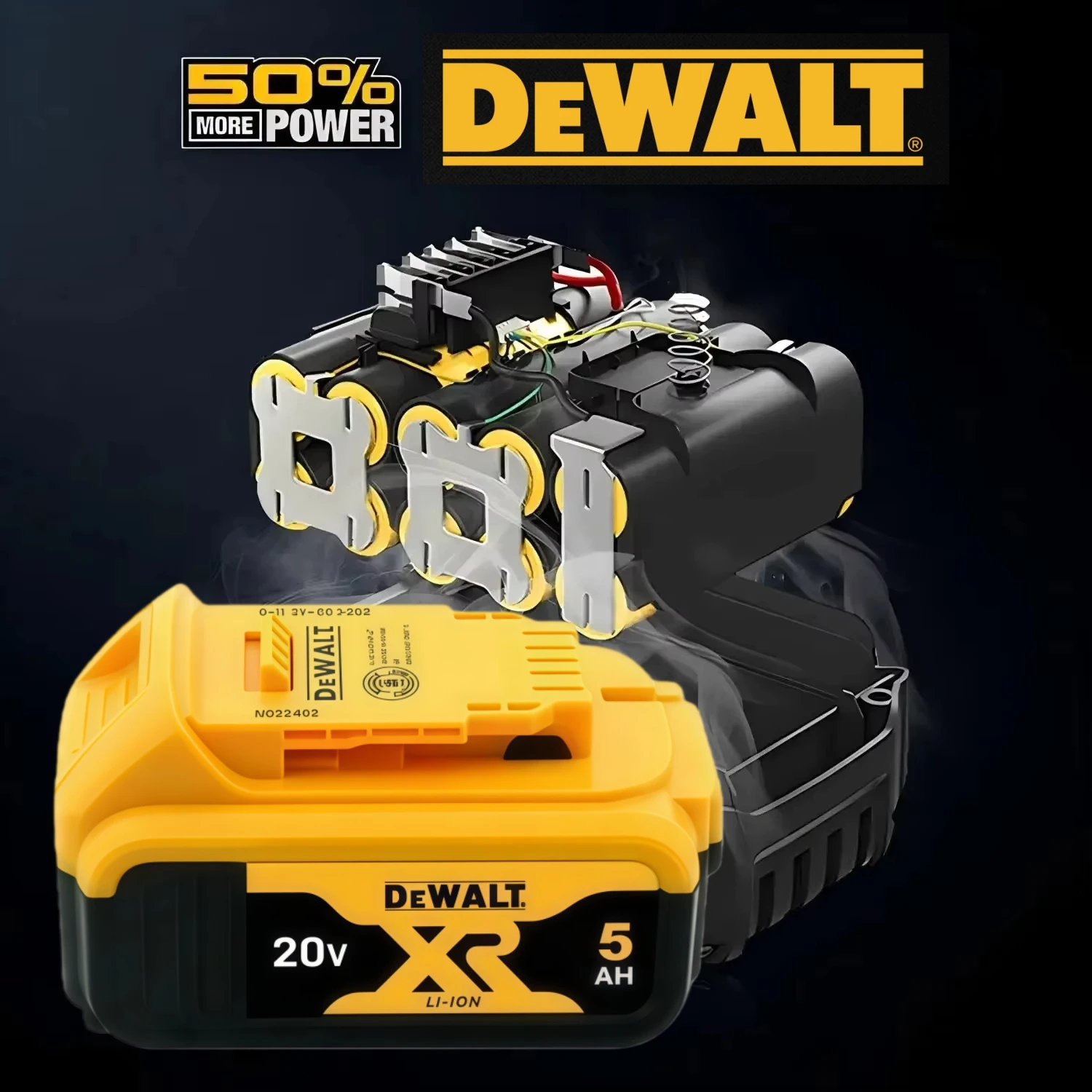 NEW Original DeWalt 20V/60V 2ah-5AH-6AH-9Ah Battery Power Tool Replacement For DCB184 DCB181 DCB609 DCB200 18v Battery