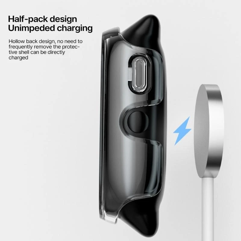 K0EA Tempered Glass Film Screen Protector All in One Full Coverage Cover Anti-scratch Shell Watch Housing Sleeve For Watch 3