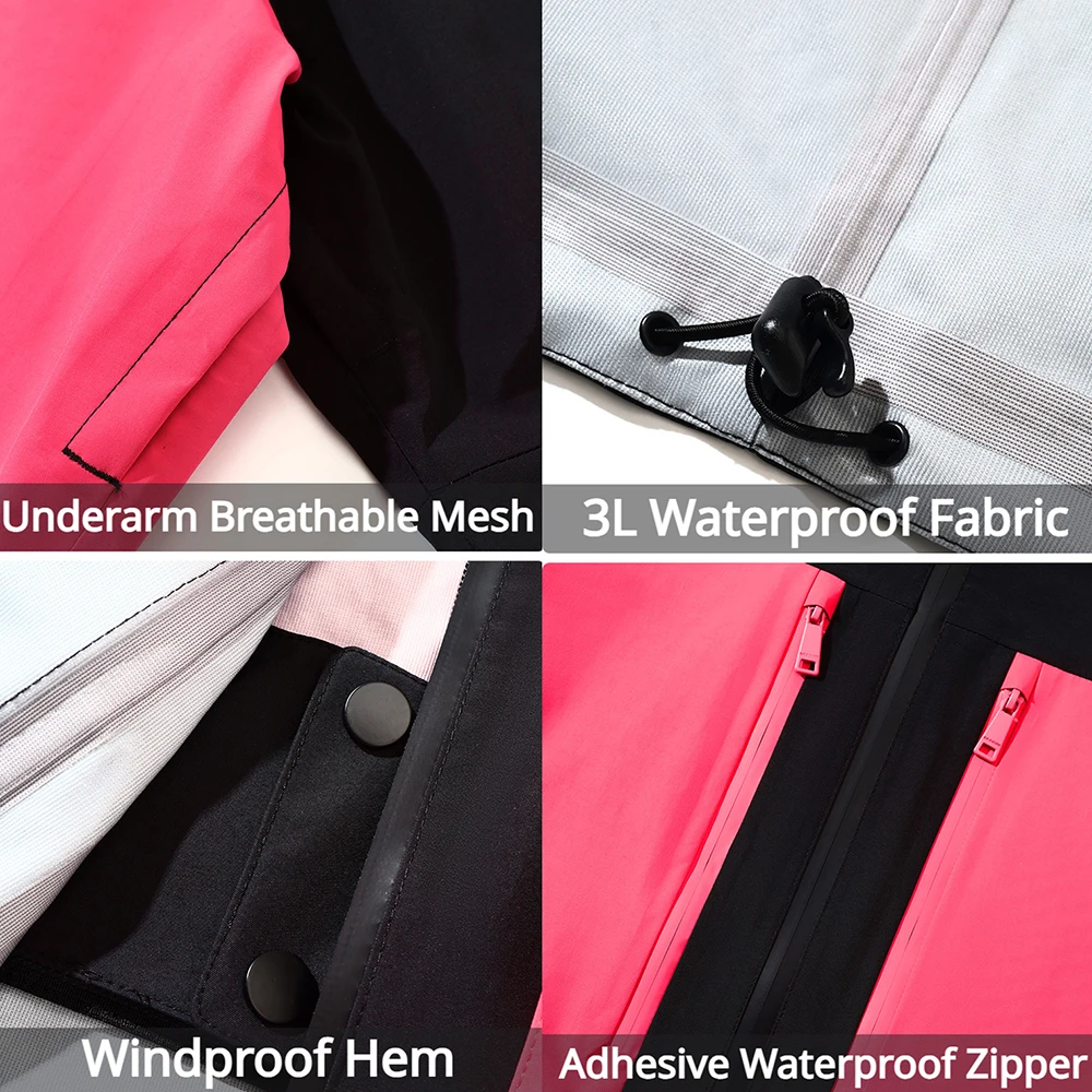 Traje de esquí para mujer, conjunto de chaqueta y pantalones cálidos, chándal de esquí impermeable de 3L, ropa de Snowboard para mujer, disfraz de