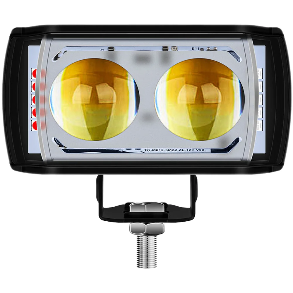 IP67 Waterproof Motorcycle Headlight Night Riding 3570 Lamp Beads Stable Secure Mounting Weather Resistant Design