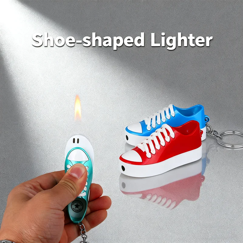 

New Mini Cigarette Lighter - Shoes Pendant Design, Novelty Gadget for Men, No Gas Included, Cigarette Accessory
