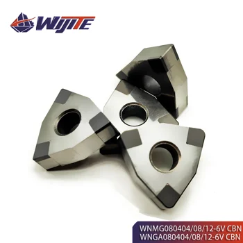 CBN WNGA080404 08 12-6V turning tool is suitable for hardened steel, cast iron and other high hardness materials WNGA WNMG