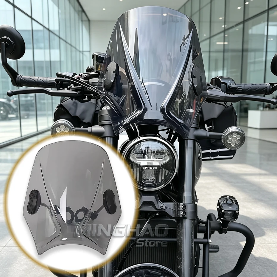 Fit For CFMOTO 250CLC 250CL-C 450CLC 450CL-C New Adjustable Bracket Handlebar Windscreen Screen Windshield Wind Deflectors
