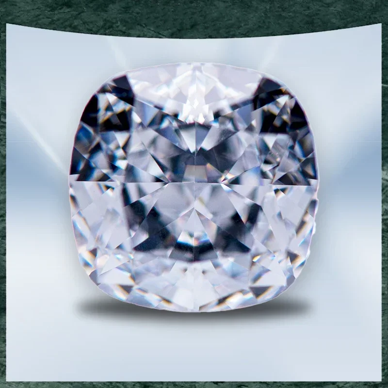 

Cubic Zirconia Crushed Ice Cut No Certificate Square Cushion Shape White Color Charms Beads for Diy Top Jewelry Making Materials