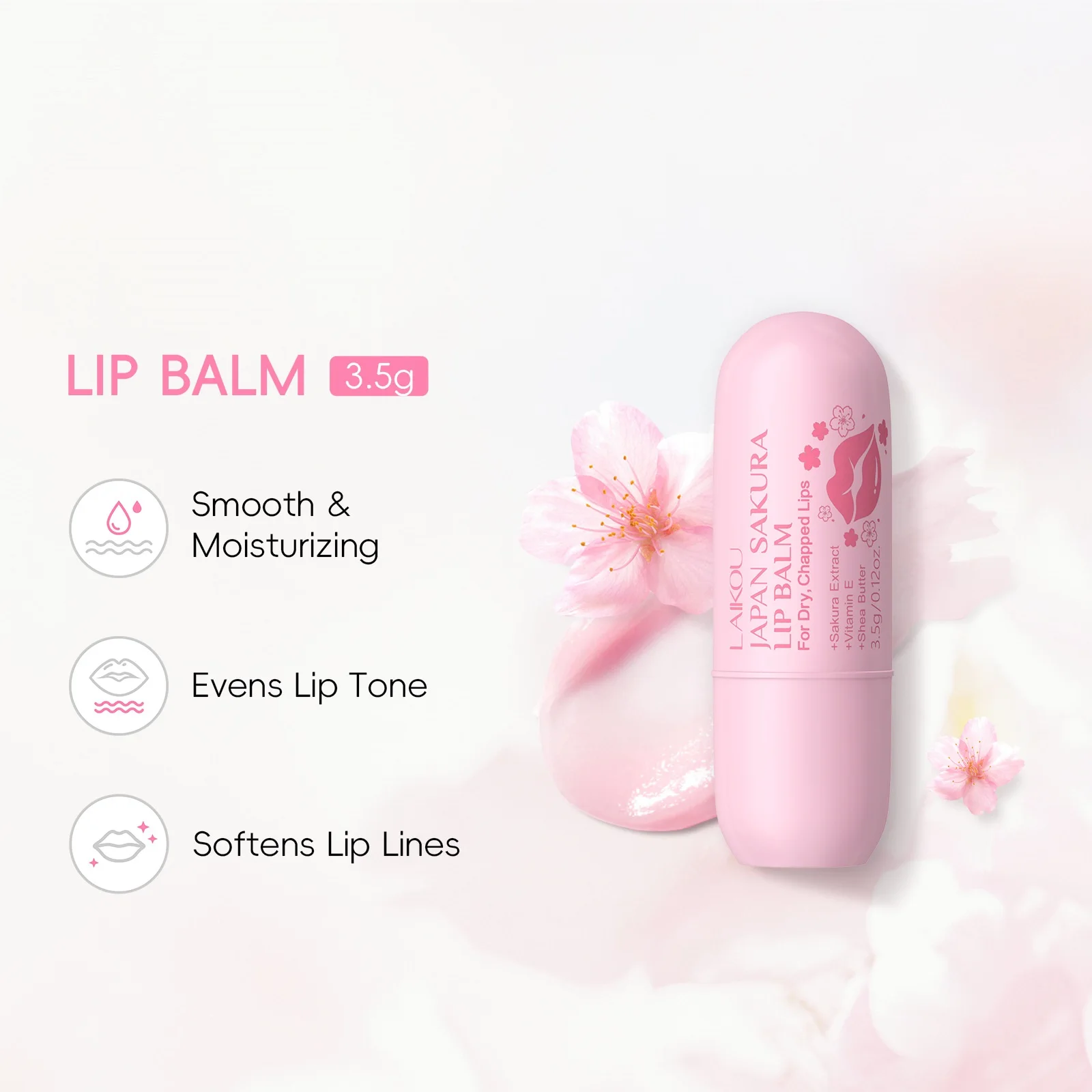 

Увлажняющий бальзам для губ с фруктовым вкусом и витамином Е, разглаживающая формула для мягких, гладких и пышных губ