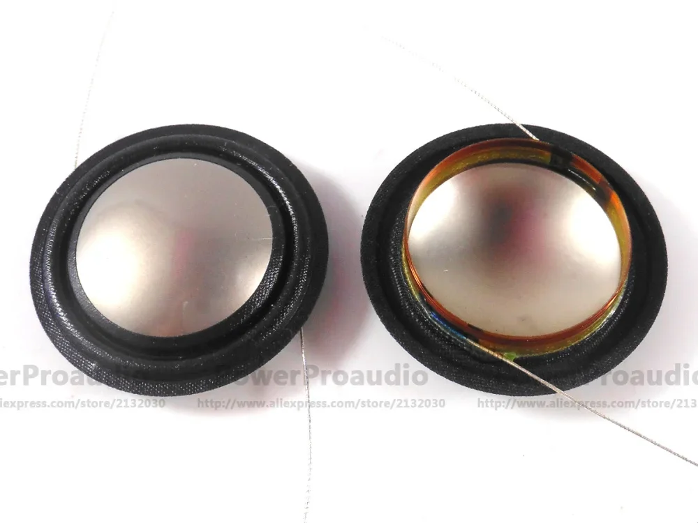 2 قطعة استبدال الحرير الأسود + التيتانيوم الحجاب الحاجز لملف صوتي 20.4 مللي متر طقم تصليح 8 أوم أ