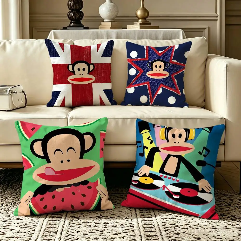Paul Frank-k   Pillow Case Square Double-Sided Sofa Cushion Cover Bedroom Bedside Pillow
