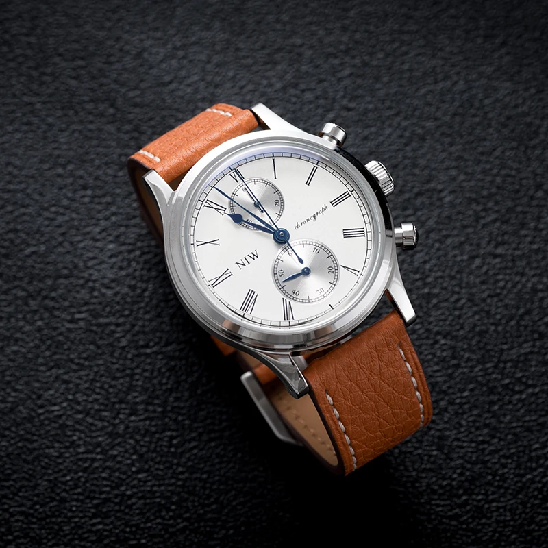 Tribute Watch for Japanese SEIKO Vk61 Multi-function Chronograph Movement Retro Men's Business Quartz Watch Minimalist Design