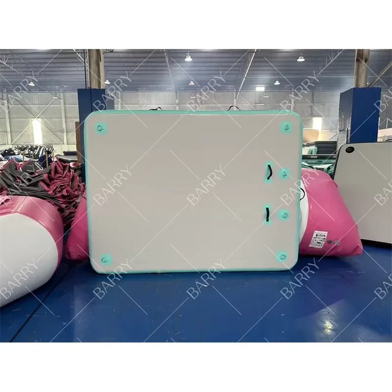 Inflatable Raft Water Pad Multi-Person Air Floating Islands Mat Inflatable Floating Dock Platform for Lake Pool Beach Ocean
