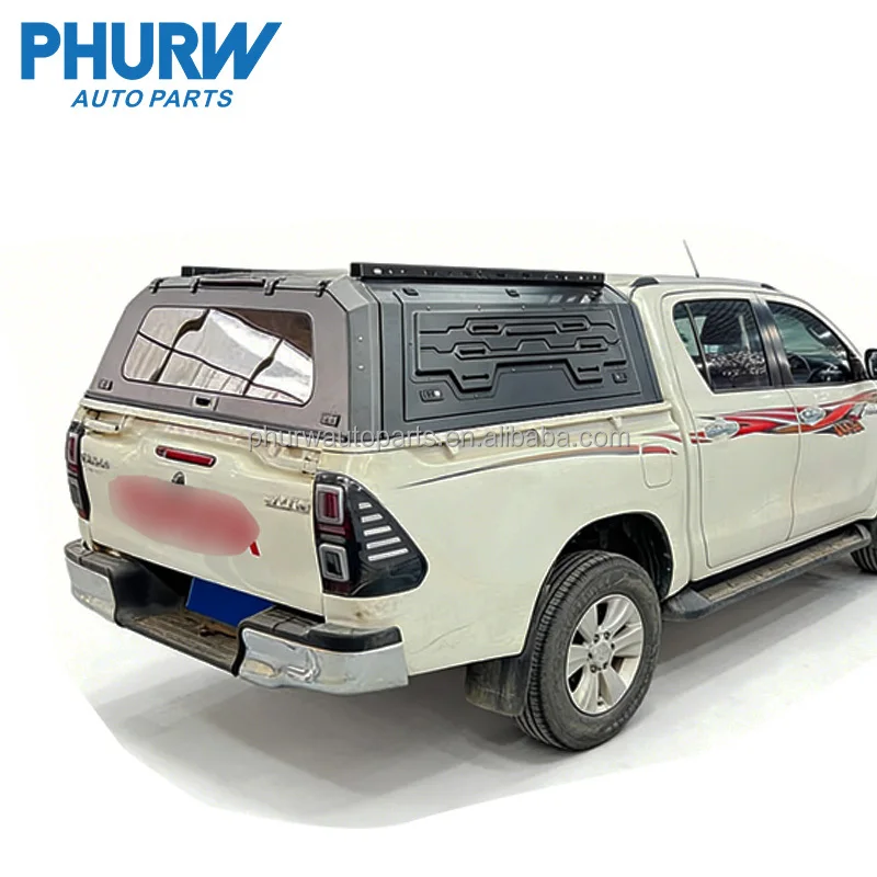 PHURW Off-Road Vehicle Accessories Aluminum Trucks Bed Canopy For TOYOTA HILUX Pickup Truck Canopy