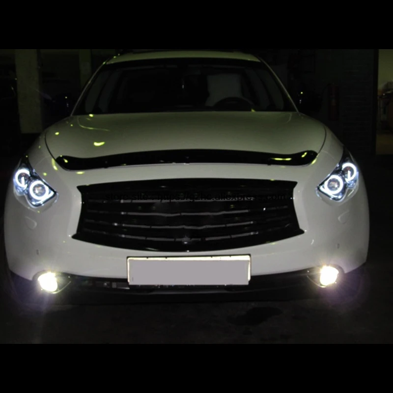 

Ultra Bright Day Light DRL CCFL Angel Eyes Demon Eyes Kit Warm White Halo Ring for Infiniti FX QX70 FX35 FX37 FX50 2009-2013
