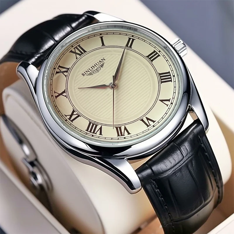 2024 Top Brand Fashion Business Watch for Men Luxury Automatic Wrist Watches Waterproof Ultra Thin Clock Reloj Hombre