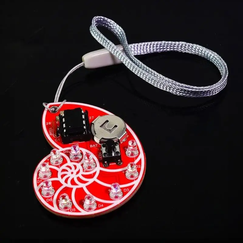 New LED Shell Flowing Light Kit With Colorful Flashing Effects And DIY Welding Practice Function For Electronic Hobbyists