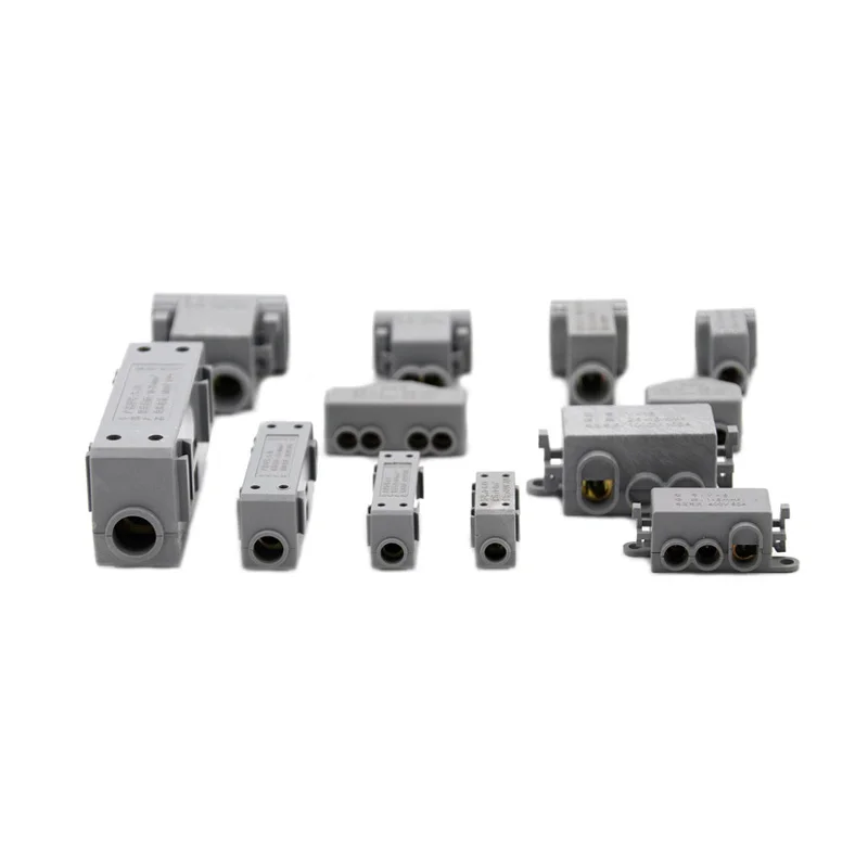 High Power Terminal Blocks Splitter Quick Wire Connector Elektrische Kabel Aansluitdoos Connectoren Grote Huidige Geleider Messing