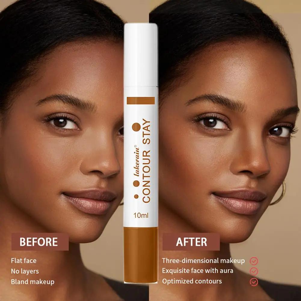 Novo 6 cores contorno líquido longa usar creme bronzer nutritivo duradouro maquiagem hidratante longa beleza contorno rosto maquiagem con g9n4