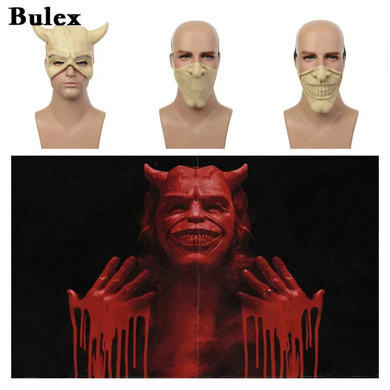 Bulex Movie The Black Phone Cosplay Latex Mask The Grabber Unisex Demon maschere spaventose accessori di Halloween puntelli