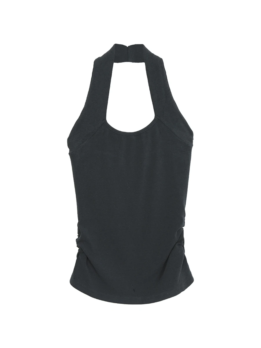 Canotta da donna Red Celebri Store Ne Hanging Svel Vest 2025 Nuova versione estiva Design Sensation Or