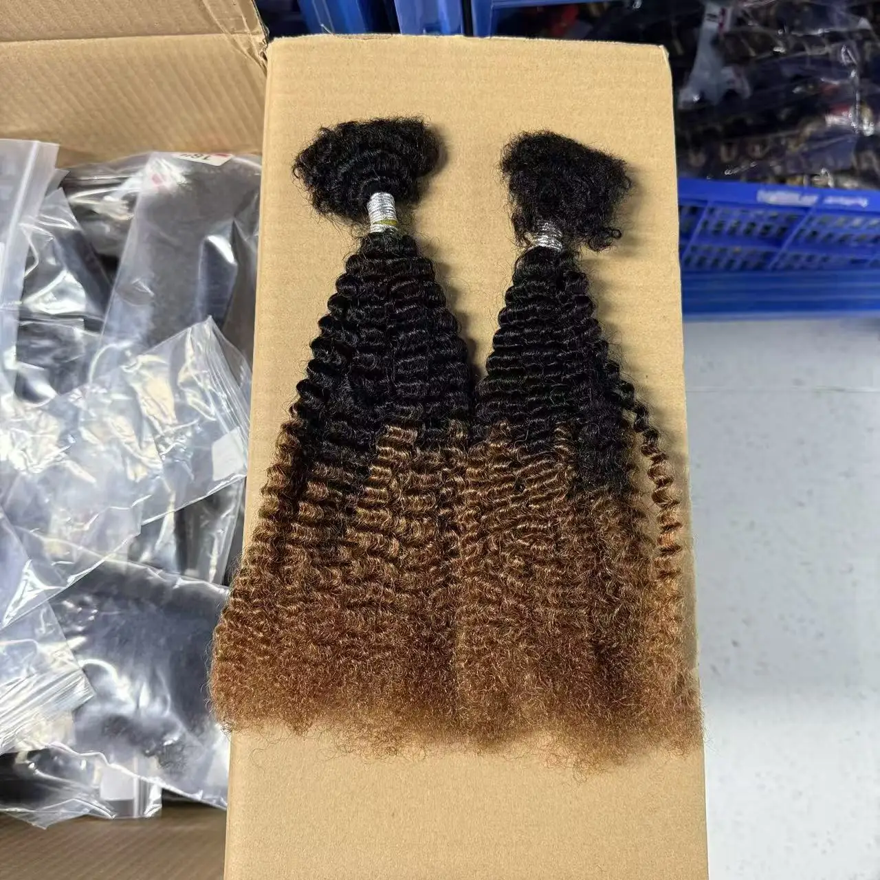 ミニツイスト4cアフロ縮毛ヘアバルクノーウェフトクロシェ人毛カラーバンドルミニブレイドドレッドロックエクステンション用