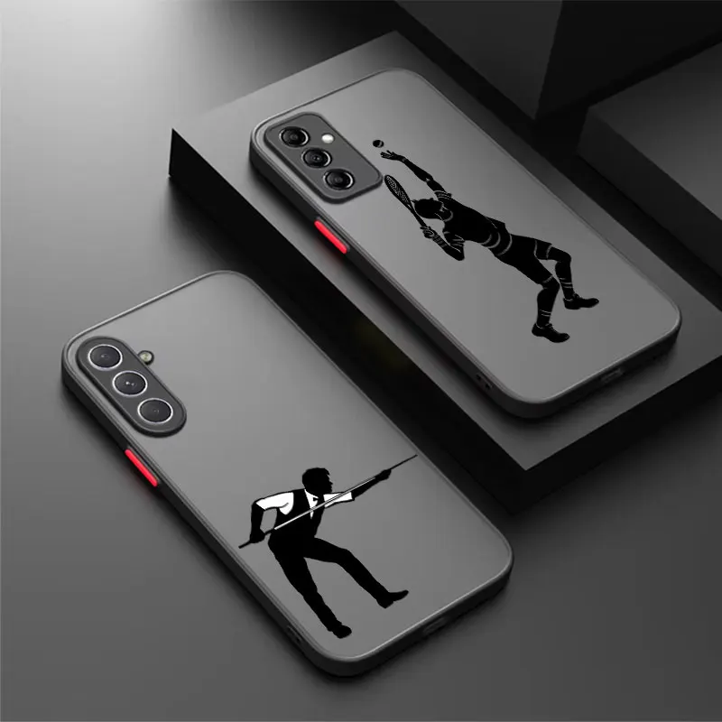 Matte Phone Case For Samsung Galaxy A05 A06 A07 A13 A14 A15 A16 A17 A23 A24 A25 A26 A33 A34 A36 A53 A54 A55 A56 A73 Ball Games