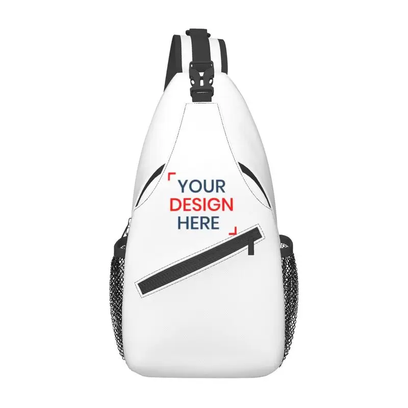 Custom Customize Logo Sling Chest Bag Customized Your Design Here Shoulder Crossbody Backpack for Men Traveling Daypack