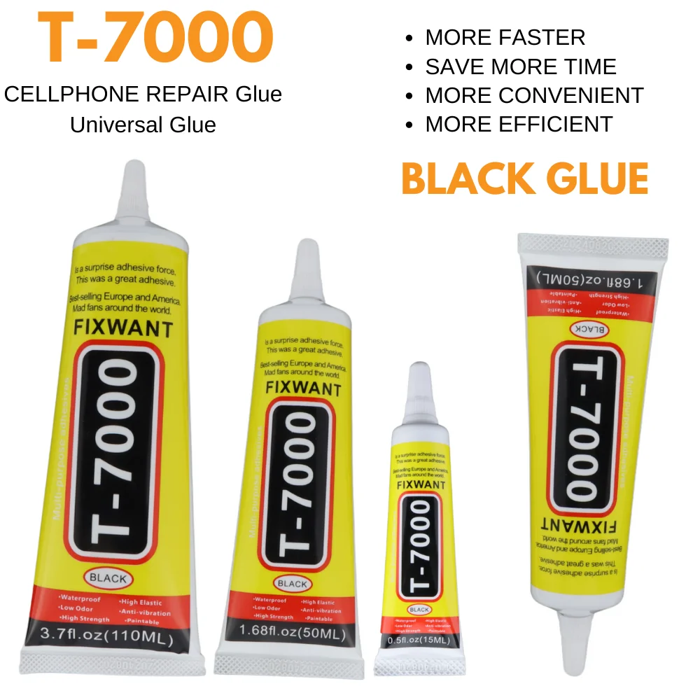 

FIXWANT T7000 Black Cellphone Tablet Repair Battery Cover LCD Frame Adhesive T-7000 Electronic Components Glue 15/50/110ML