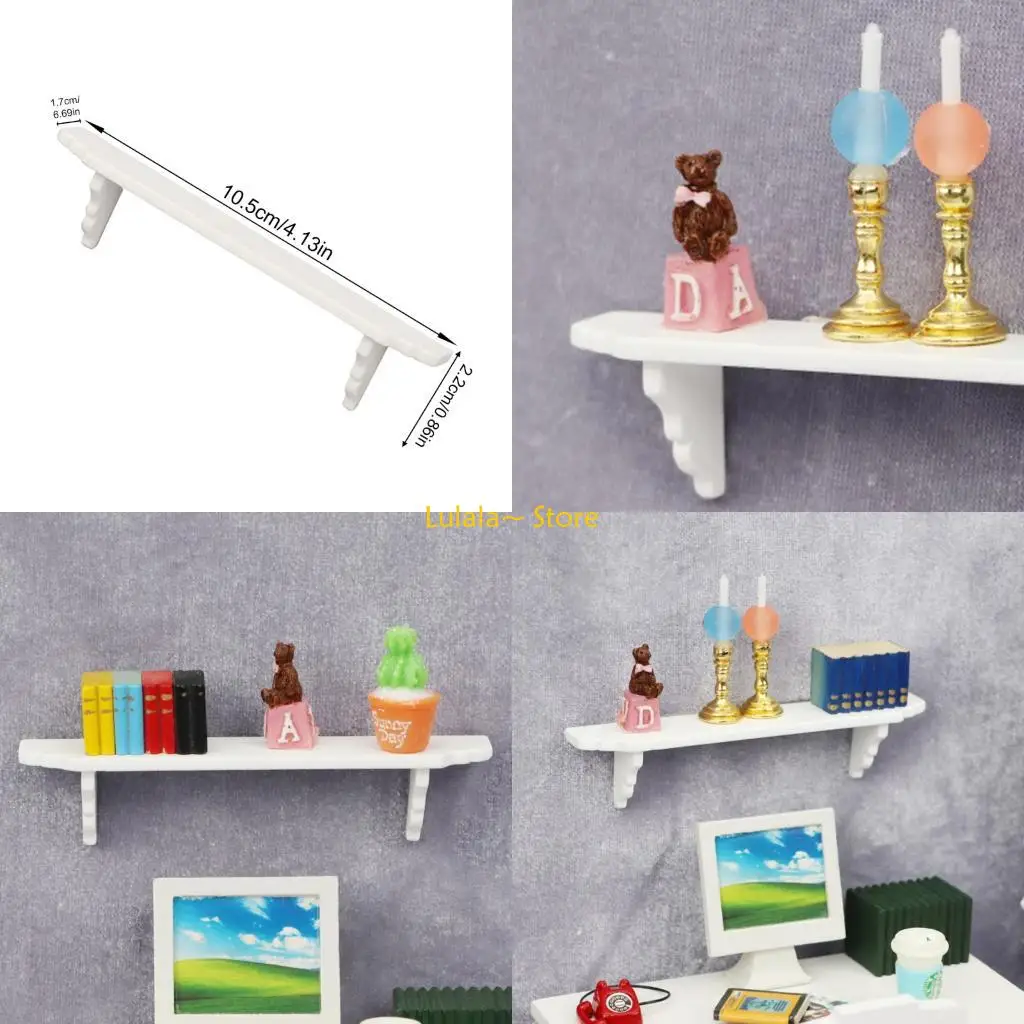 

Y4QA Natural Miniature Shelf Set For 1/12 Bedroom Kitchen Storage And Arrangement