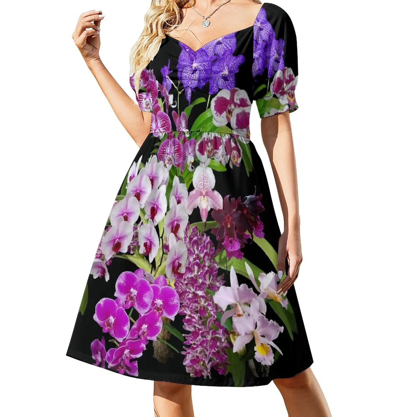 

Orchids - Cool and Restful Colors! Sleeveless Dress dress women summer dresses for women