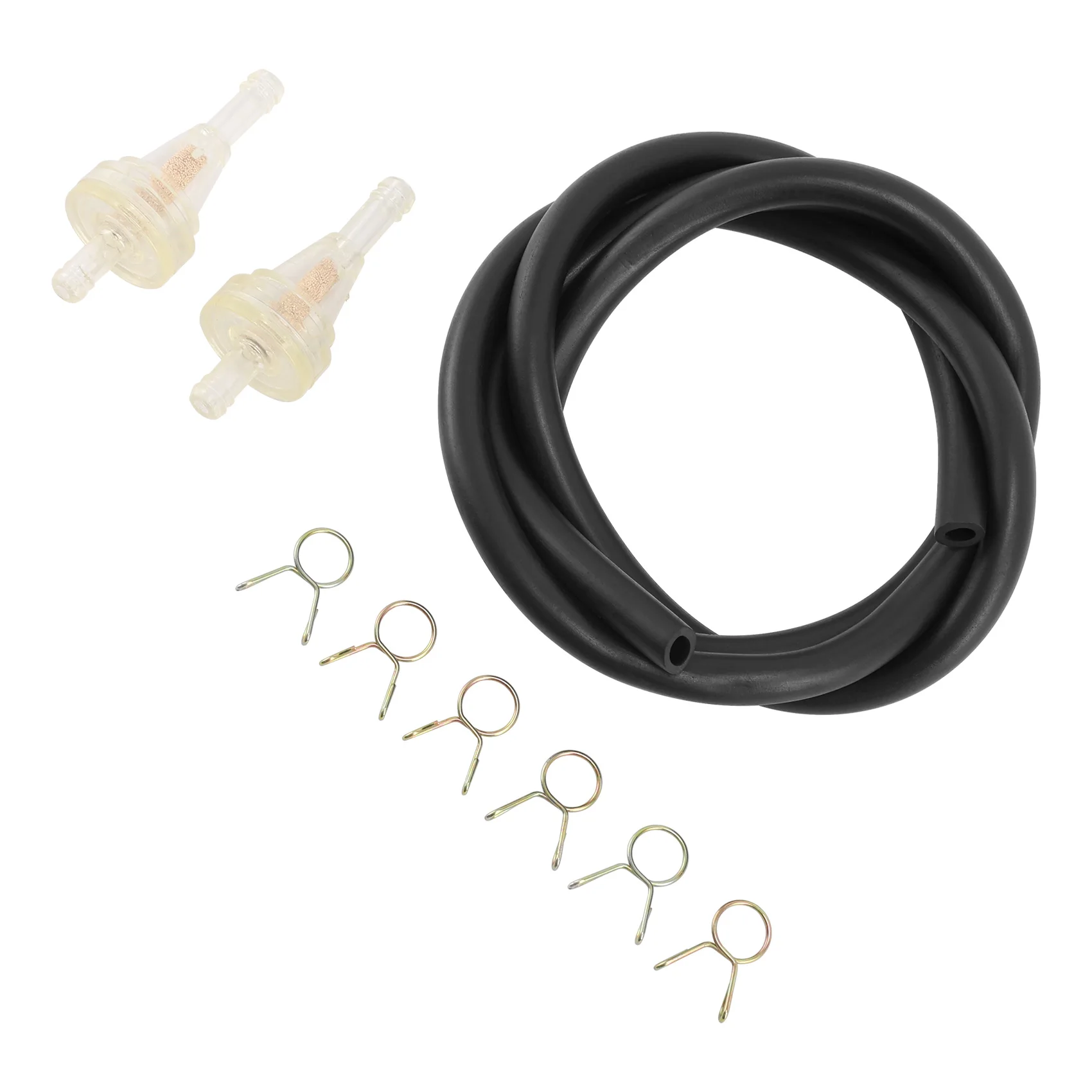 2feet 5.5mm Gas Tank Fuel Line Hose Tube & Clips Filter Fit For Honda C70 CB400A CB350K CL350 CL360 CM400A CMX250C Rebel 250