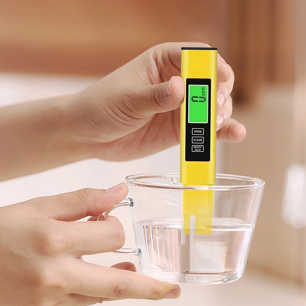 เครื่องวัดค่า TDS PH ดิจิตอล 4 in 1 สำหรับทดสอบน้ำ ความแม่นยำสูง 0.01ph ช่วงการวัด 0-9990ppm พร้อมวัดอุณหภูมิ TEMP และ PPM