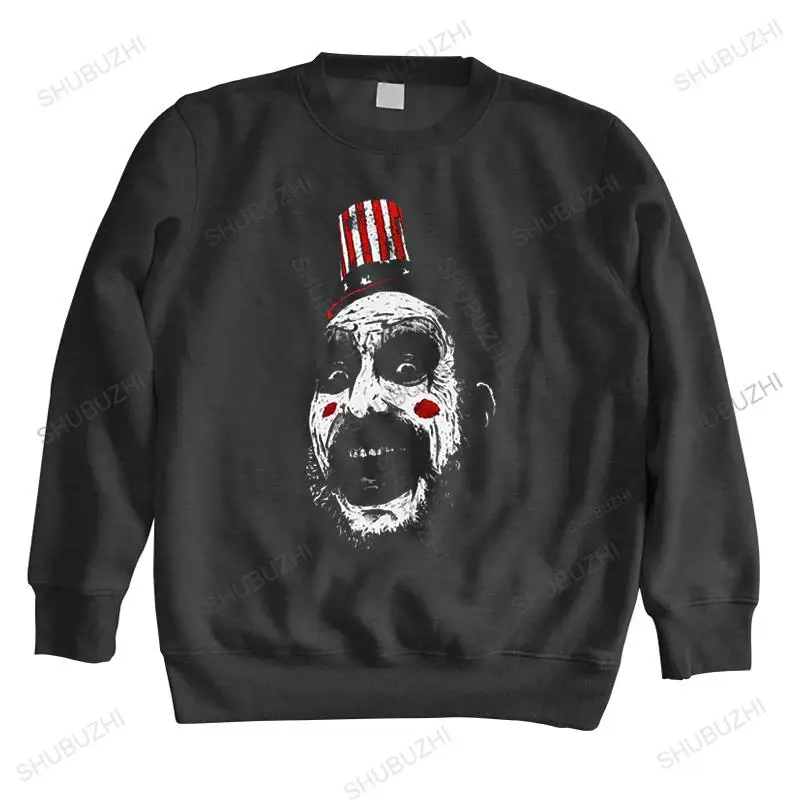 

Cool Captain Spaulding hoodies for Men Horror Film sweatshirts Top House of 1000 Corpses Graphic hoodie Pure Cotton sweatshirt