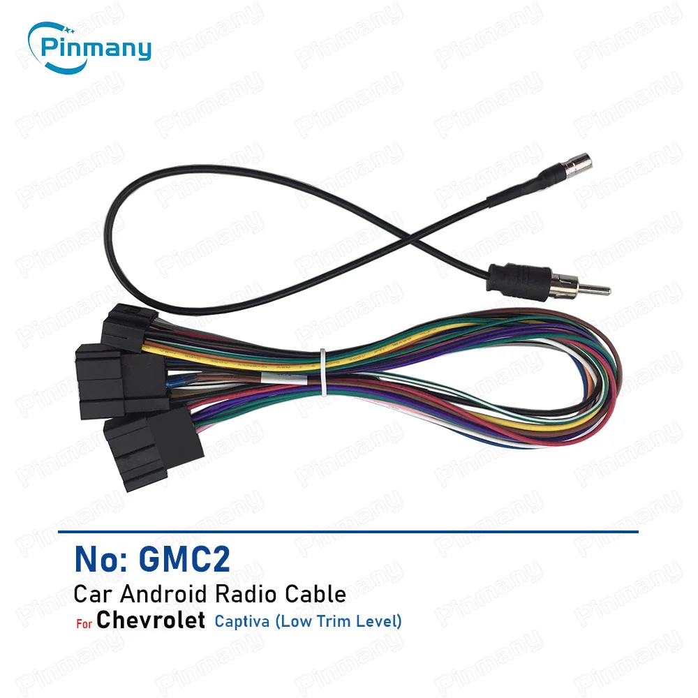 Adaptador de Cable de Radio estéreo para coche, arnés de cableado de alimentación de 16 pines, conector de unidad Android para Chevrolet Captiva Aveo Epica