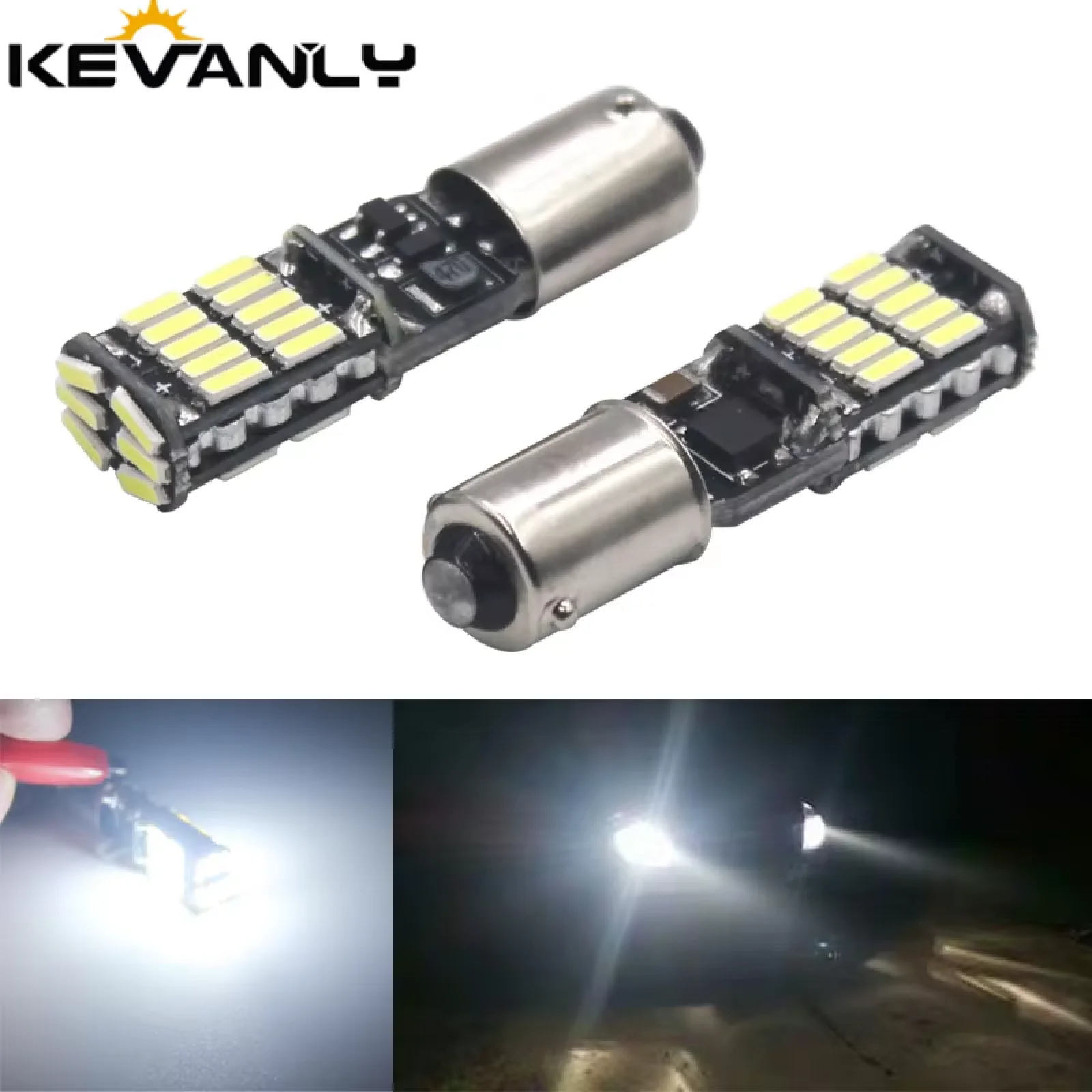 RXZ 2PCS BA9S BAX9S BAY9S T4W H6W 4014 26SMD Instrument Light bulb lamp dome light no error  Side Wedge Light Interior 12V 6000K