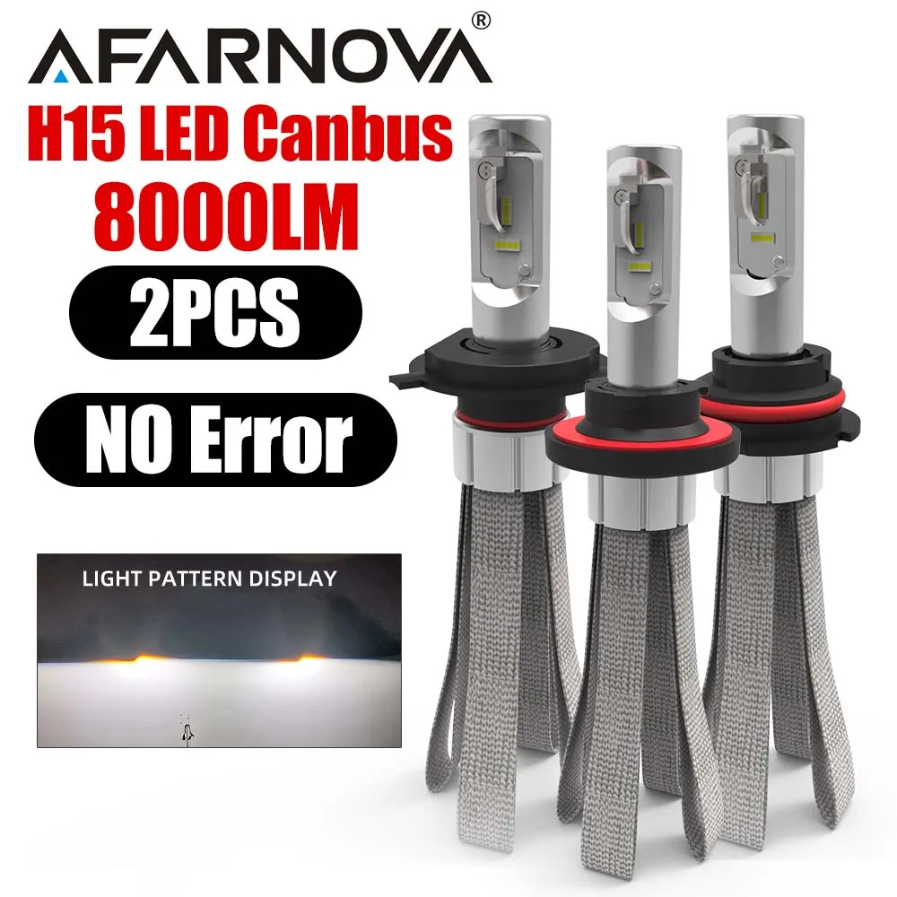 

Afarnova H15 led canbus H7 H11 H4 H1 Auto h7 Car Headlight 8C H3 LED 80W 8000LM Automobile Bulb Lamp H15 Bulbs Fog Light