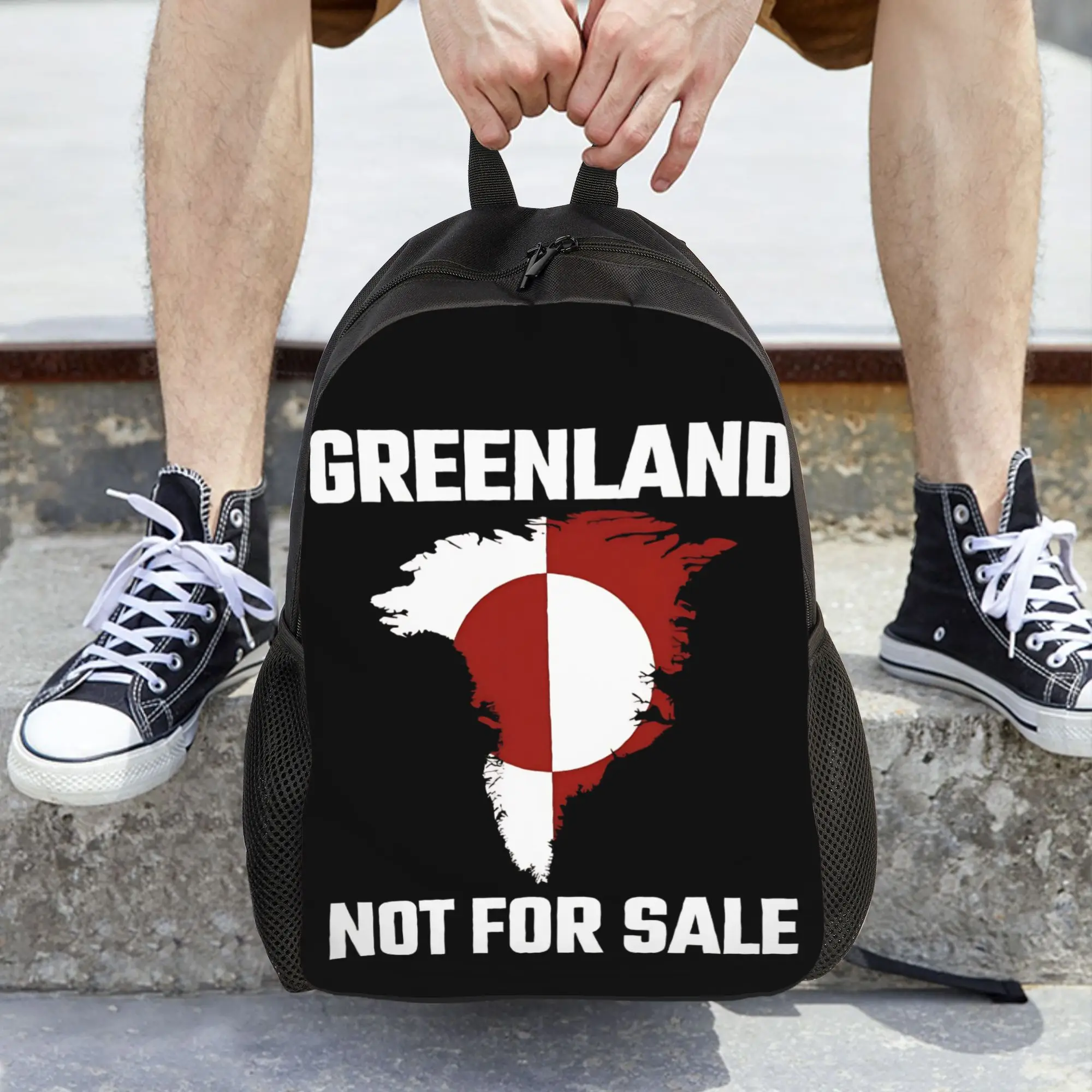 

Детский рюкзак с флагом Гренландии и полярным медведем для девочек и мальчиков, милый детский рюкзак для детского сада, школьный ранец