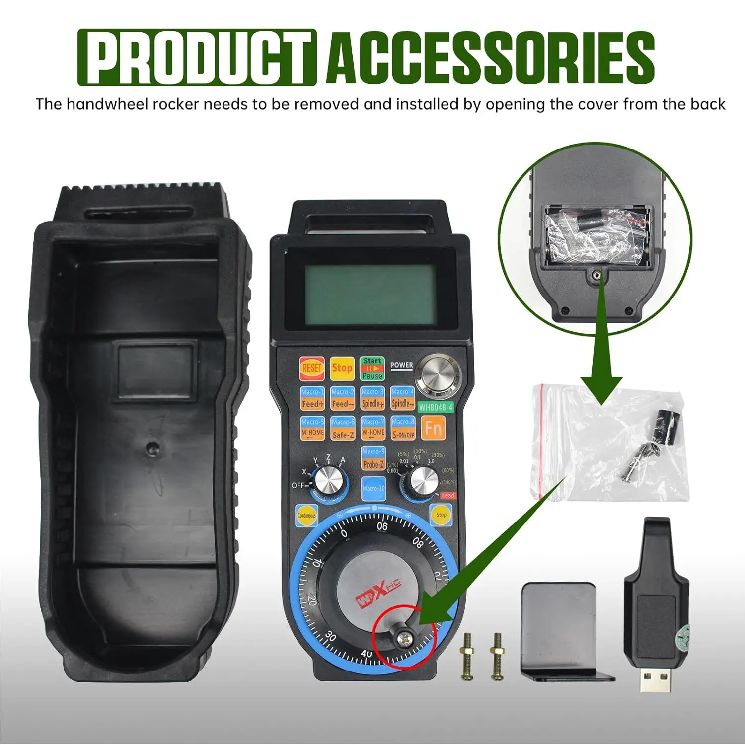 XHC Sale Mach3 بطاقة تحكم إيثرنت وUSB 3/4/6 محاور مع جهاز تحكم عن بعد لعجلة اليد باستخدام الحاسب الآلي لآلة توجيه النجارة #4