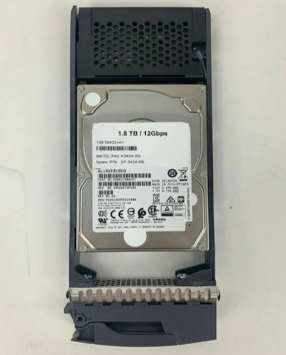 For NetApp X343A-R6 SP-343A-R6 1.8T 2.5 SAS 12G 108-00433+A1 hdd 1.8TB