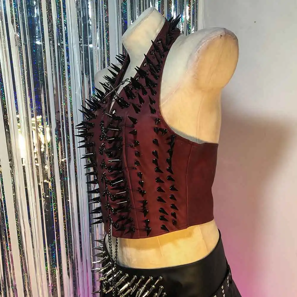 

Eco 80s Gothic Tank 90s Goth E-Girls Kawaii Pin Punk Rock Grunge Y2K Halter Camisole TOPS Emo DIY Teen 2025 Harajuku Trendy