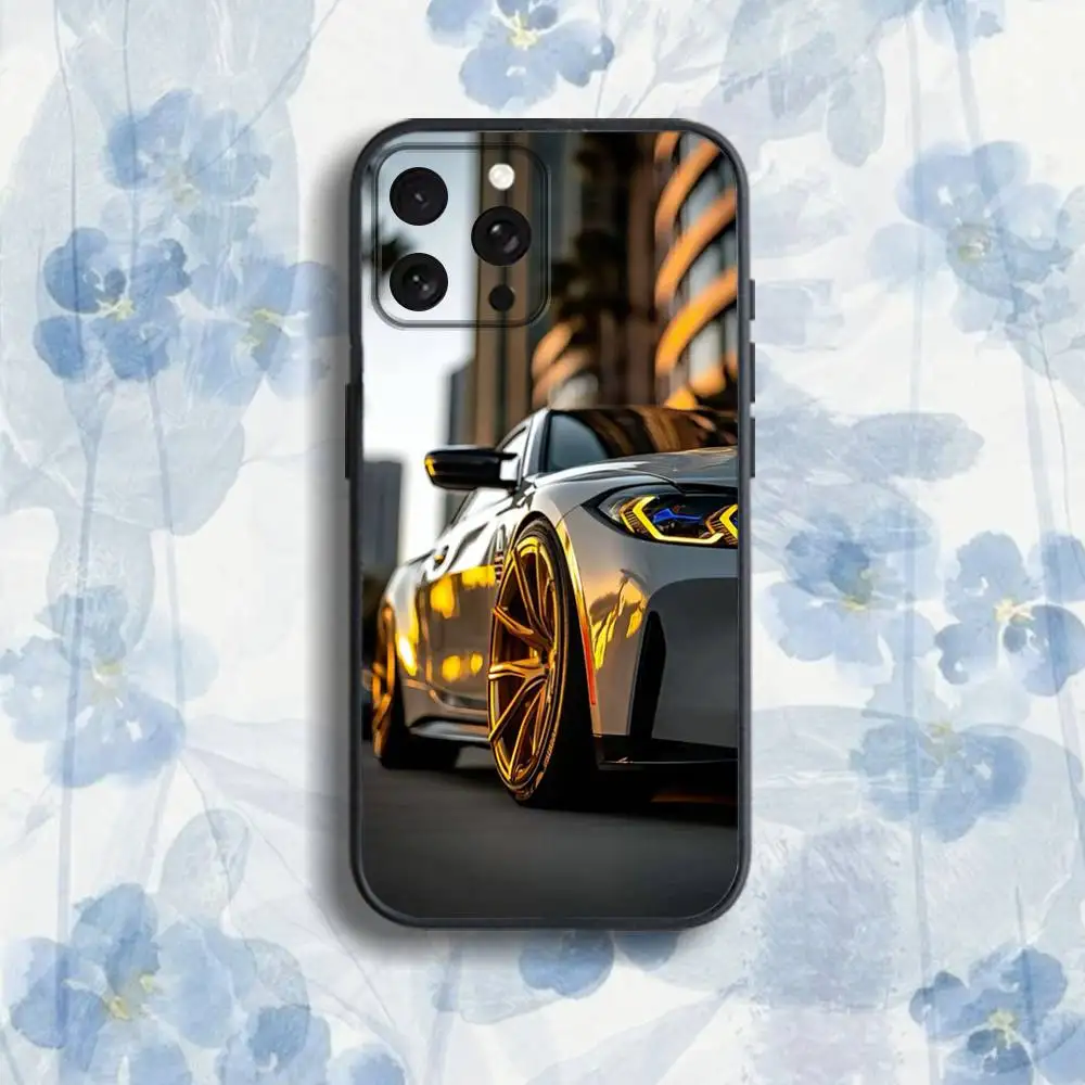 เคสโทรศัพท์สำหรับรถยนต์ B-E90 F30 G20 X5 X6 X7 สำหรับ iPhone 17,16,15,14,13,12,Pro,Max,Plus,E,SE4,Air,Mini สีดำแบบนิ่ม