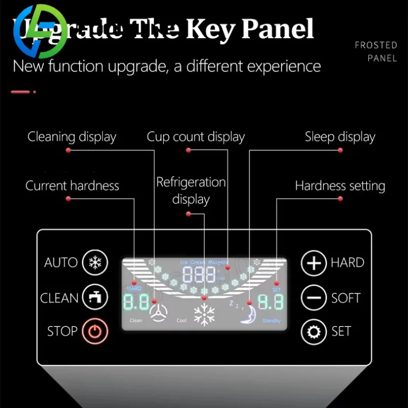 ماكينة صنع الآيس كريم ذات 3 نكهات، ماكينة صنع آيس كريم الزبادي، ماكينة صنع الآيس كريم التجارية الناعمة بسعر الأعمال #3