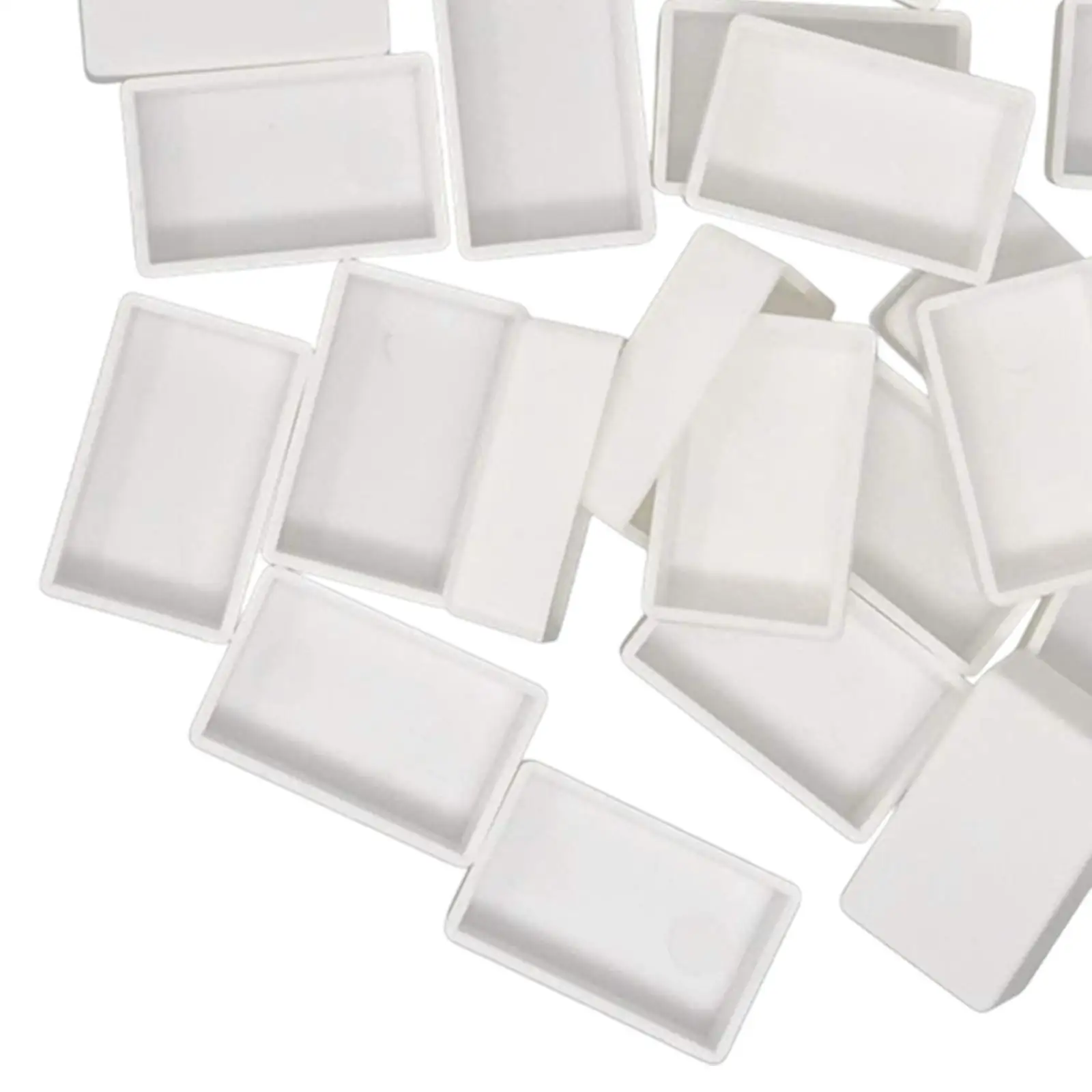 30Pcs Empty Artist Paint Watercolor Full Pans Containers Portable Water Color Pallet Pans Boxes for Adults Art Drawing Kids