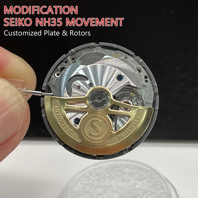 Modified NH35 NH36 Mechanical Movement with Customized Oscillating Weight Rotors Plate Top Accuracy Modification Mechanism AliExpress 1511