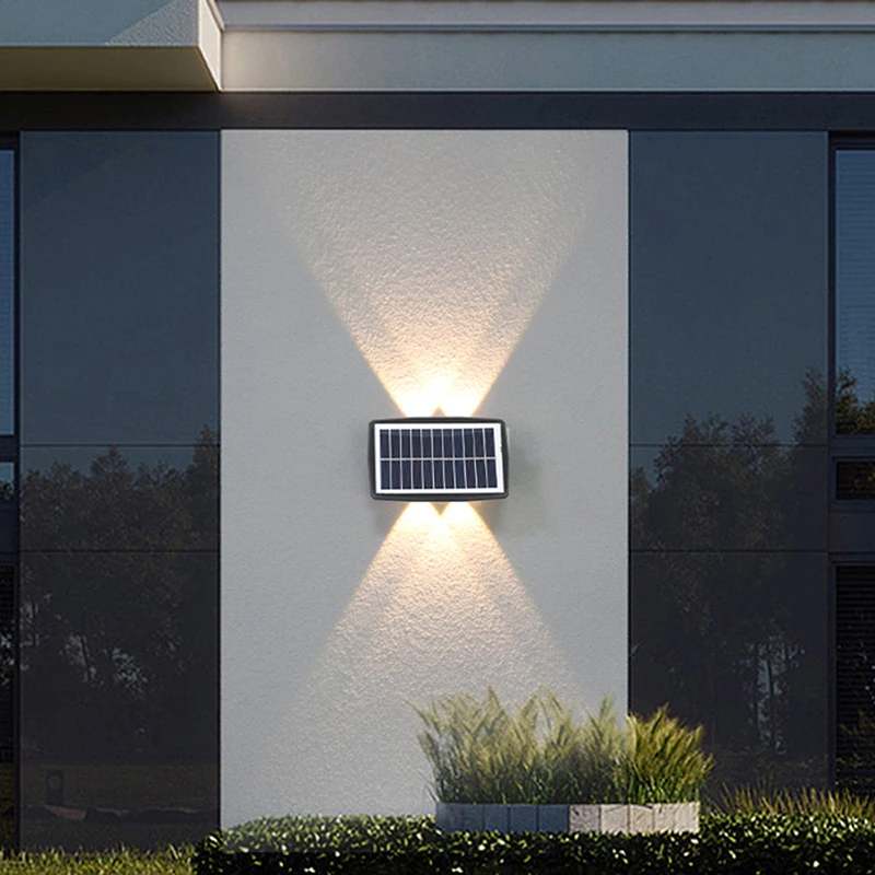 

Solar Wall Lights Fence Up Down LED Sunlight Lamps Outdoor Waterproof Stairs Lamp For Home Backyard Garden Garage Pathway