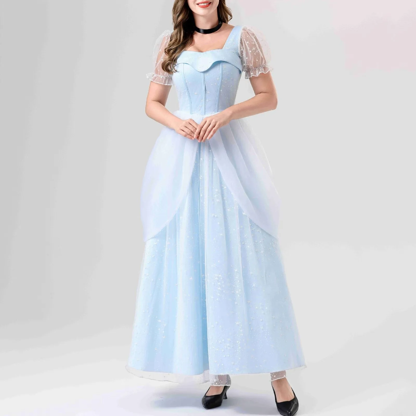 Cosplay Vintage  Women's Dress Fairytale Cinderella Princess Dress Role Play Carnival Party Outfit Stage Performance Costume