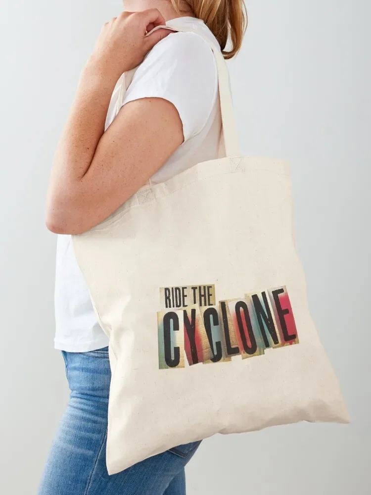 

Сумка-шоппер с логотипом Ride the Cyclone, холщовая сумка для покупок, женская сумка, подарочная большая сумка-тоут