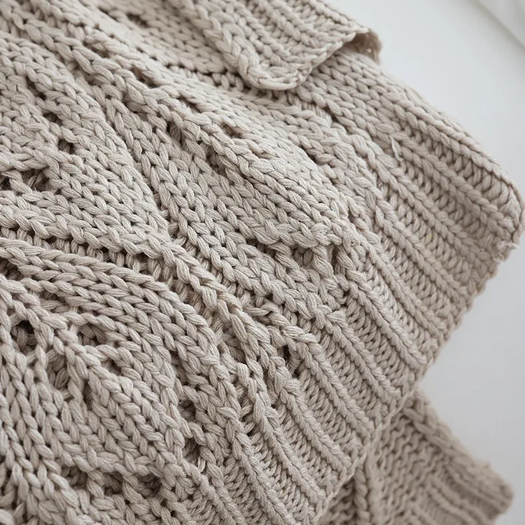Knitted Sofa Casual Blanket Nordic Style Sofa Decoration  New Arrival Woolen Blanket Multifunctional Blanket
